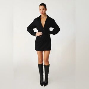 Reformation Weston Dress in Black